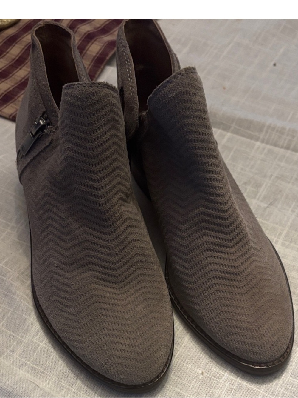 Lucky Brand Women's Taupe Ankle Booties - Picture 5 of 5